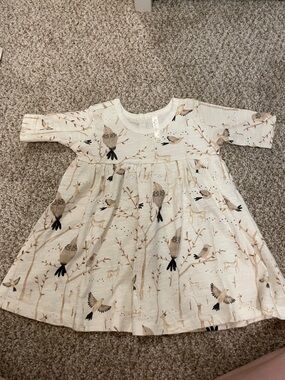 NWOT Rylee and Cru Woodland Bird Print Dress